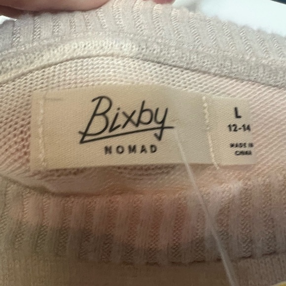 NWT Bixby Nomad Women’s Pastel Camouflage Soft Knit Brushed Crewneck SzL - Picture 3 of 12